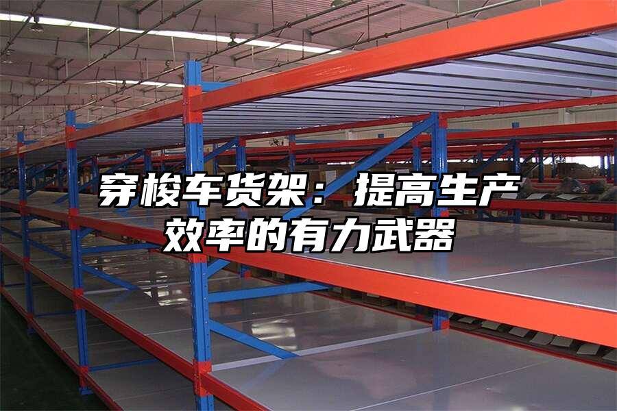 穿梭車貨架：提高生產效率的有力武器