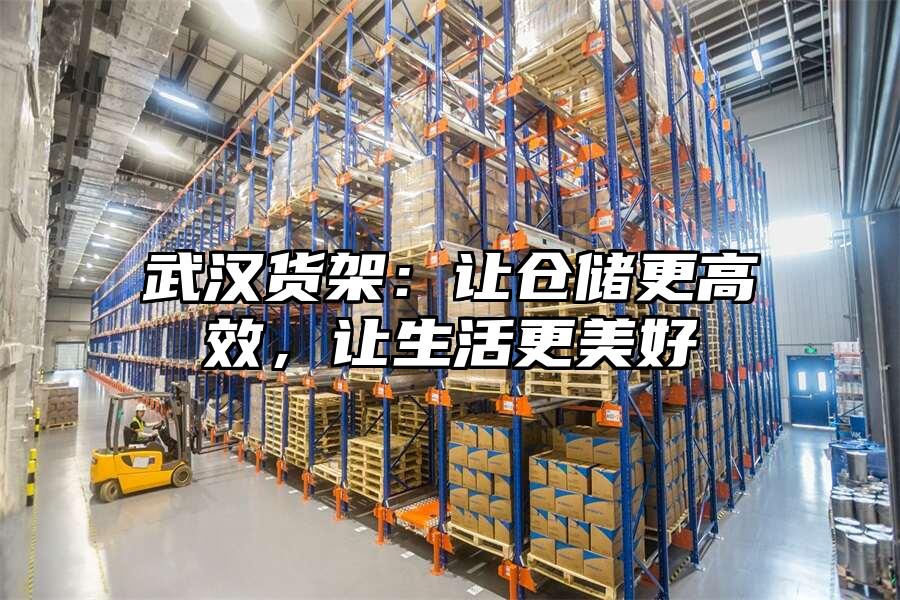 武漢貨架：讓倉儲更高效，讓生活更美好