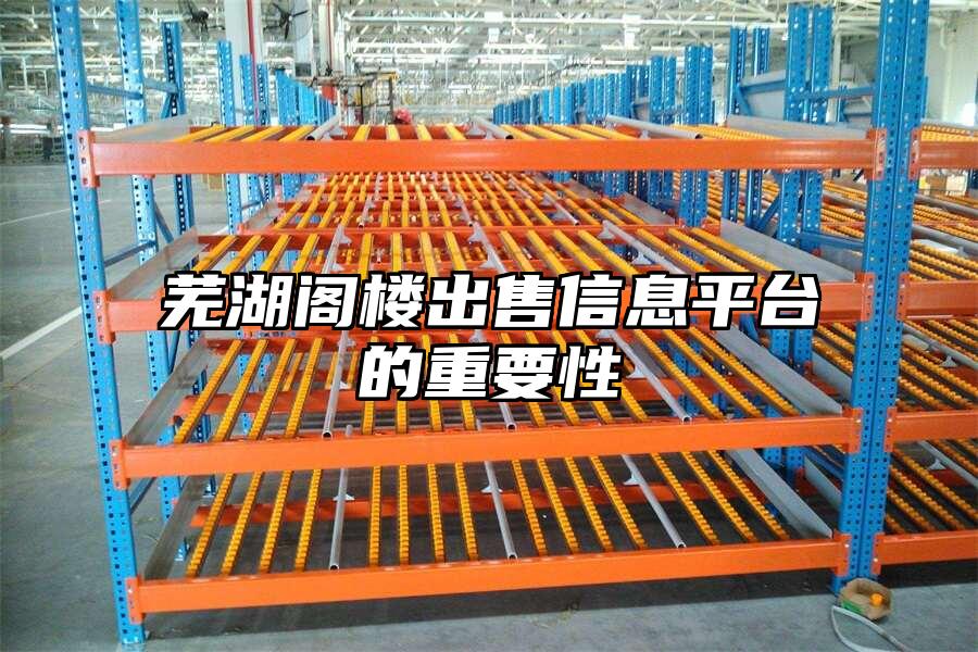 蕪湖閣樓出售信息平臺的重要性