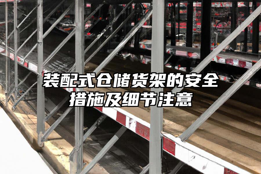 裝配式倉儲貨架的安全措施及細節注意