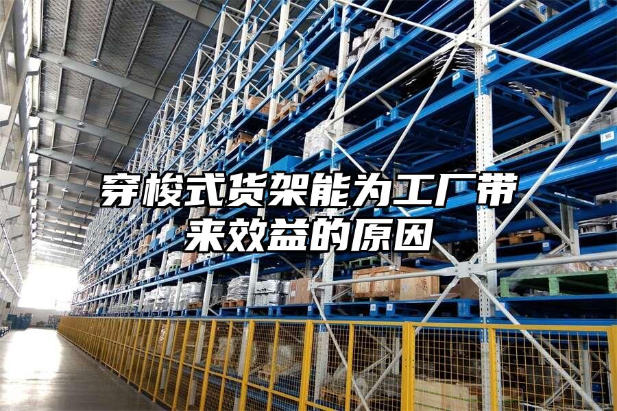 穿梭式貨架能為工廠帶來效益的原因