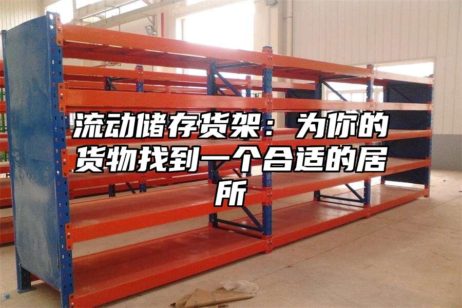 流動儲存貨架：為你的貨物找到一個合適的居所