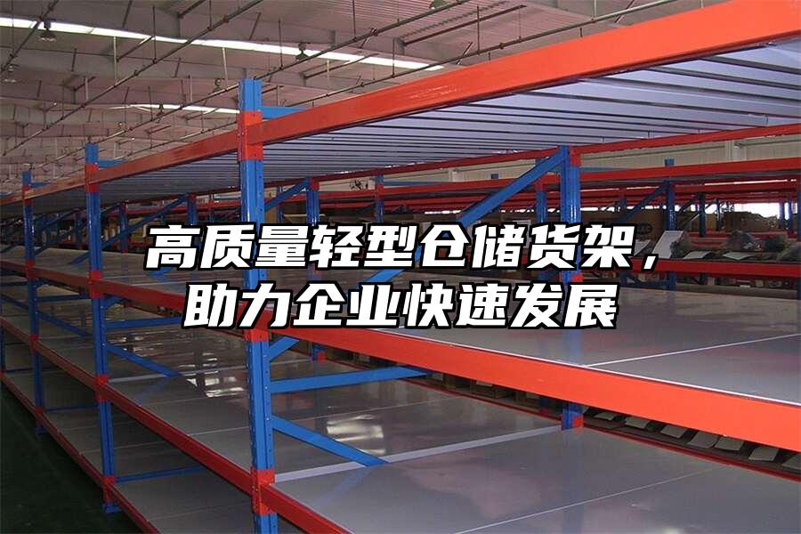 高質量輕型倉儲貨架，助力企業快速發展