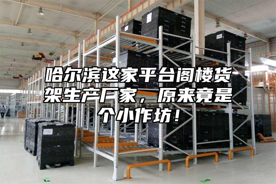 哈爾濱這家平臺閣樓貨架生產廠家，原來竟是個小作坊！