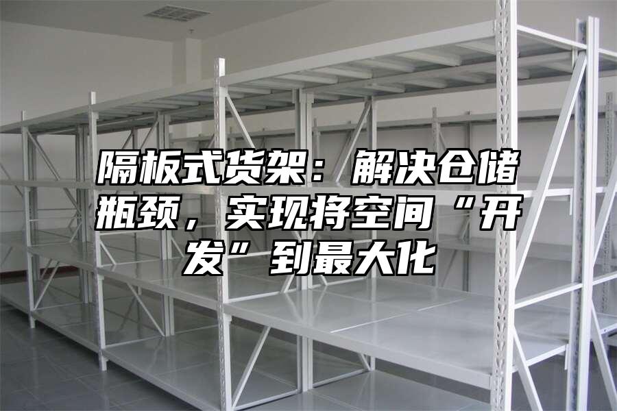 隔板式貨架：解決倉儲瓶頸，實現將空間“開發”到最大化