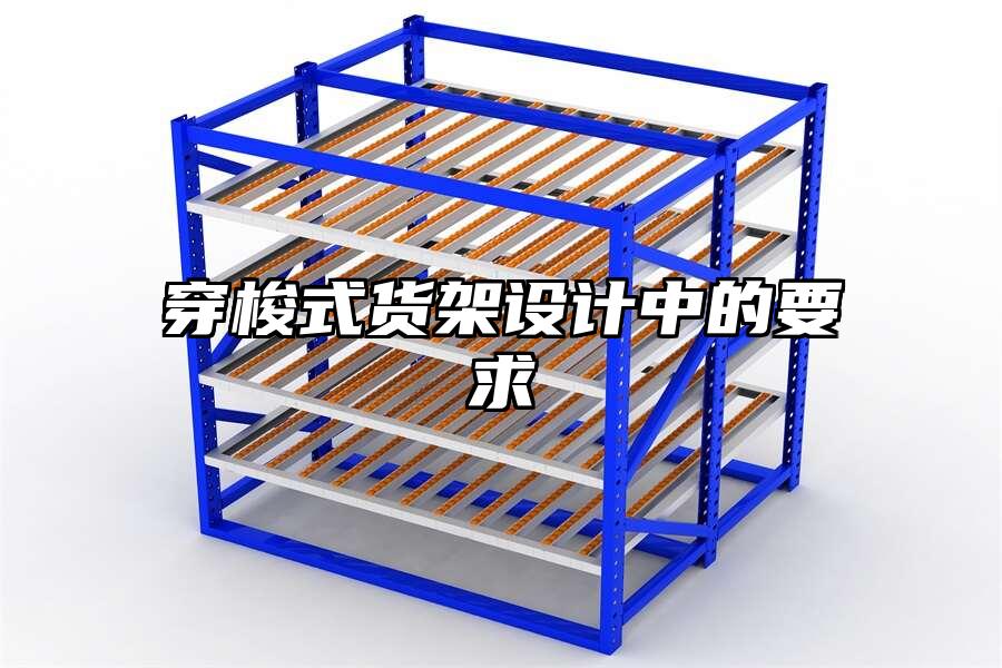 穿梭式貨架設計中的要求