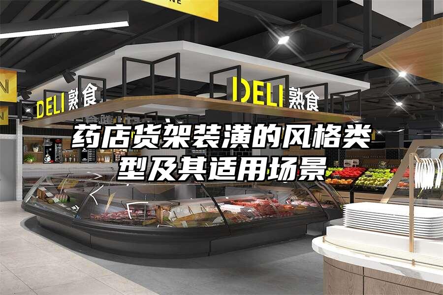 藥店貨架裝潢的風格類型及其適用場景