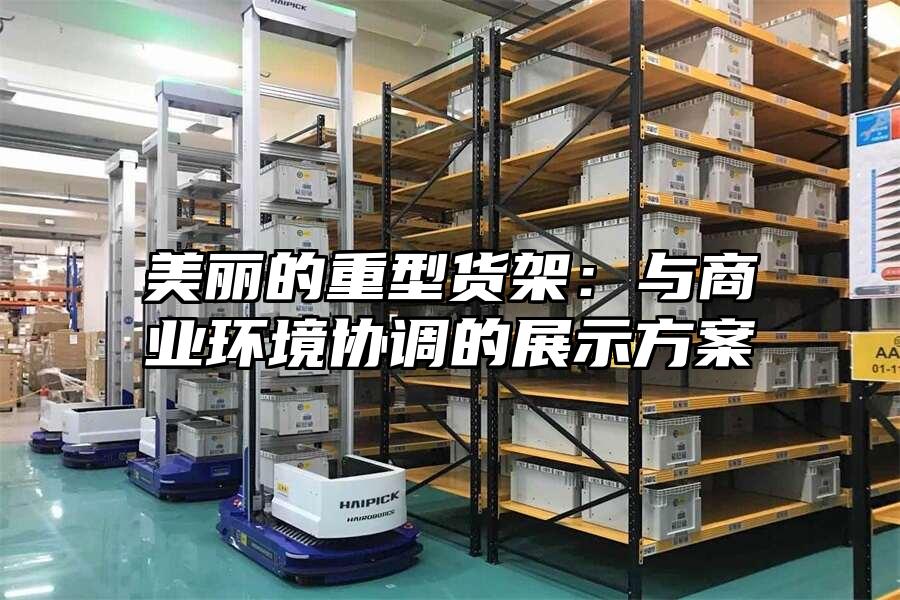 美麗的重型貨架：與商業環境協調的展示方案