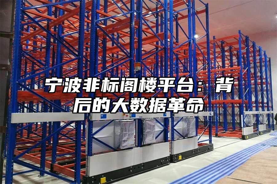 寧波非標閣樓平臺：背后的大數據革命