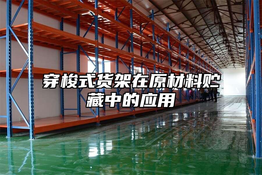 穿梭式貨架在原材料貯藏中的應用
