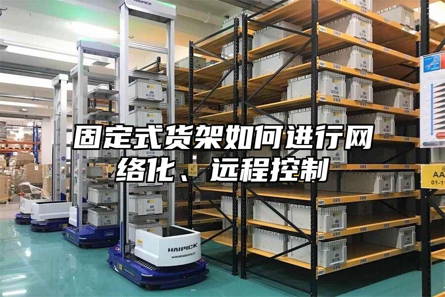 固定式貨架如何進行網(wǎng)絡(luò)化、遠程控制