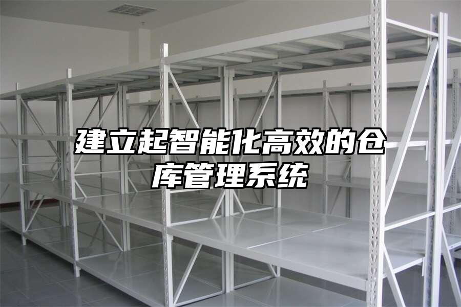 建立起智能化高效的倉庫管理系統