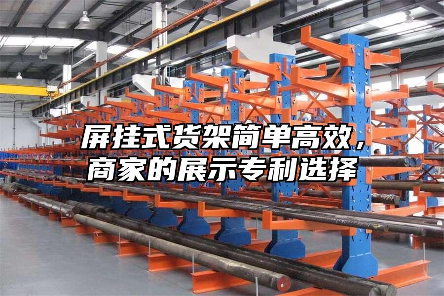 屏掛式貨架簡單高效，商家的展示專利選擇