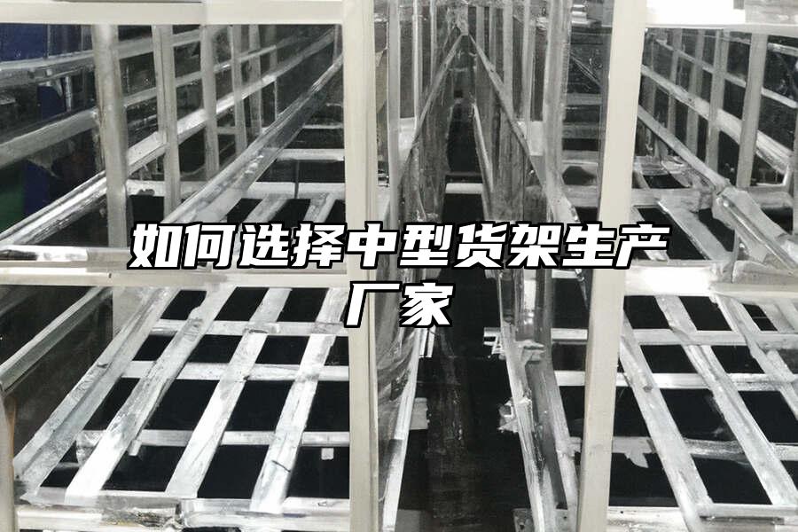 如何選擇中型貨架生產廠家