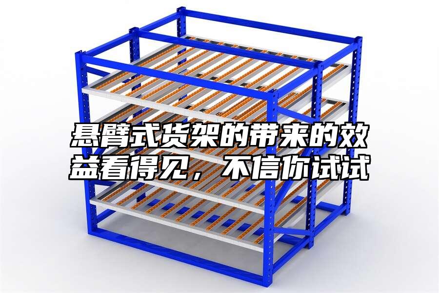 懸臂式貨架的帶來的效益看得見，不信你試試