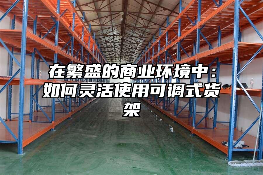 在繁盛的商業(yè)環(huán)境中：如何靈活使用可調(diào)式貨架