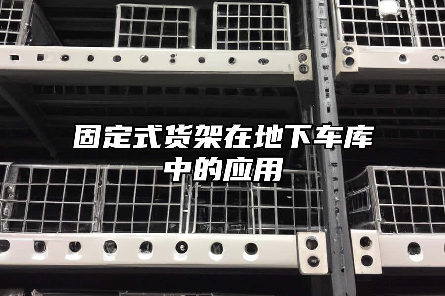 固定式貨架在地下車庫中的應用