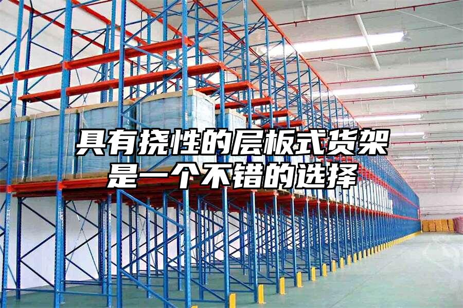 具有撓性的層板式貨架是一個不錯的選擇