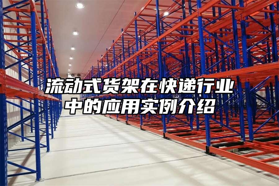 流動式貨架在快遞行業(yè)中的應(yīng)用實例介紹