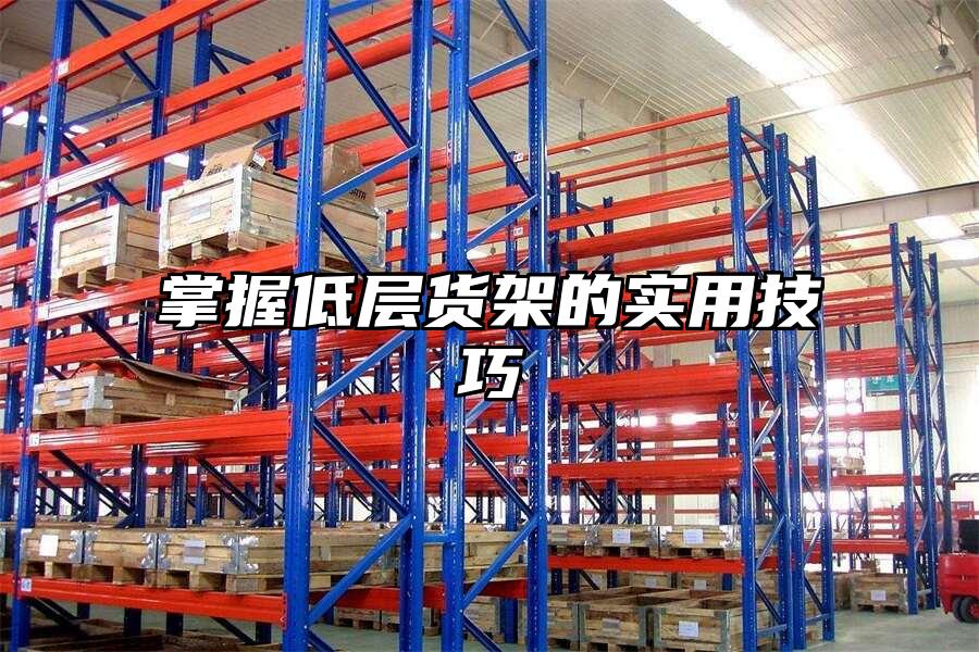 掌握低層貨架的實用技巧