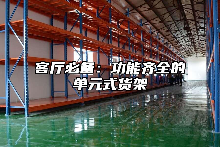 客廳必備：功能齊全的單元式貨架