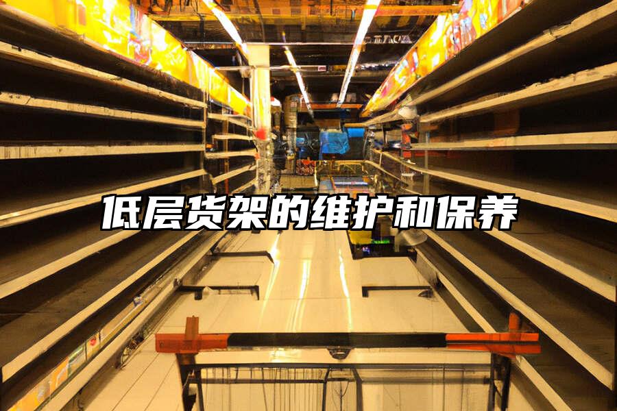 低層貨架的維護(hù)和保養(yǎng)