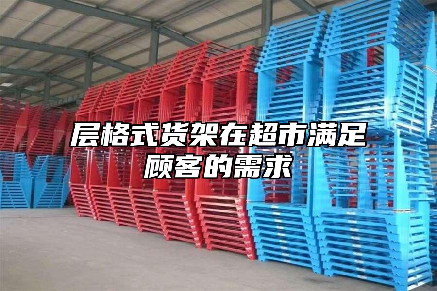 層格式貨架在超市滿足顧客的需求