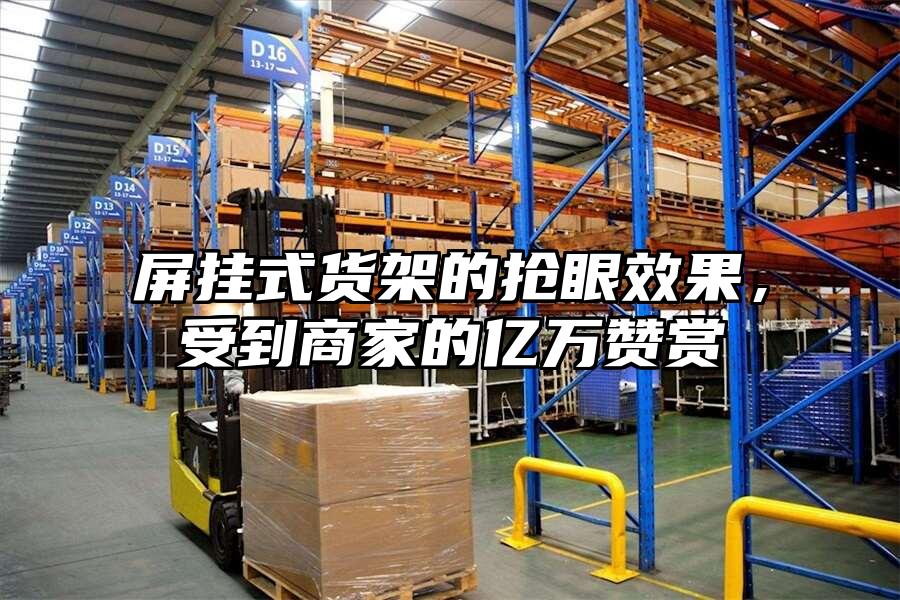 屏掛式貨架的搶眼效果，受到商家的億萬(wàn)贊賞