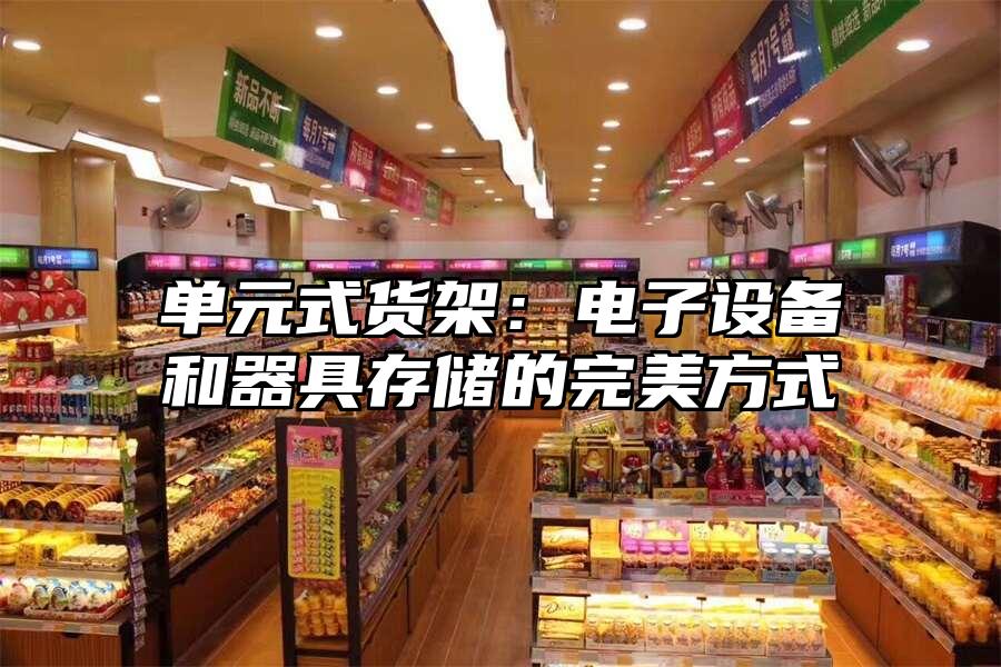 單元式貨架：電子設(shè)備和器具存儲(chǔ)的完美方式