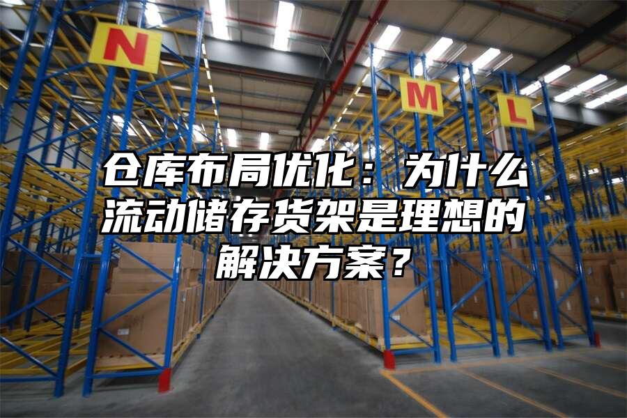 倉庫布局優化：為什么流動儲存貨架是理想的解決方案？