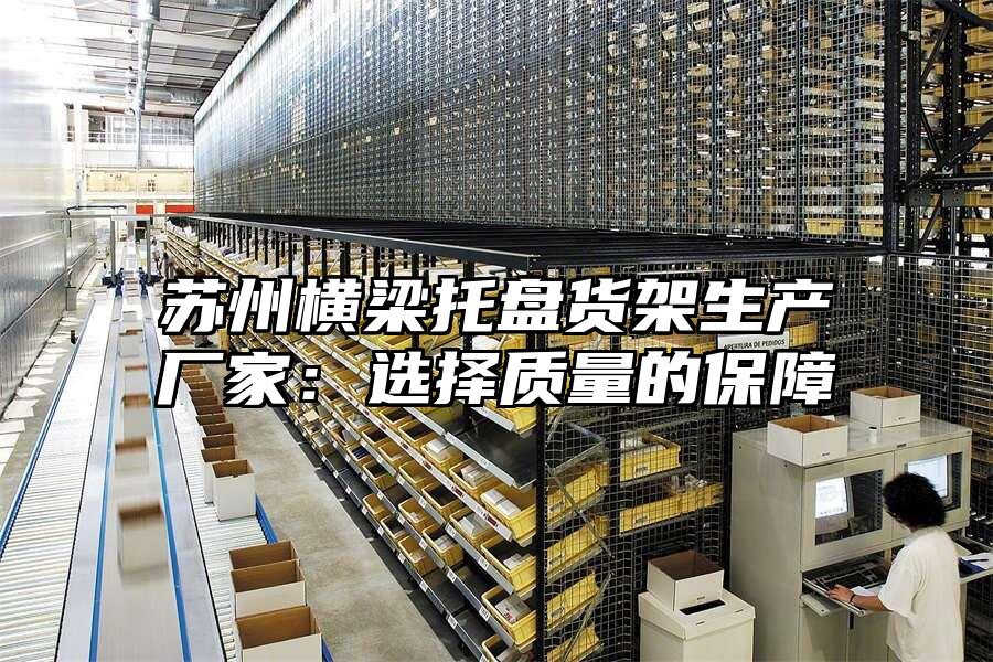 蘇州橫梁托盤貨架生產廠家：選擇質量的保障