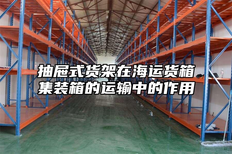 抽屜式貨架在海運(yùn)貨箱集裝箱的運(yùn)輸中的作用