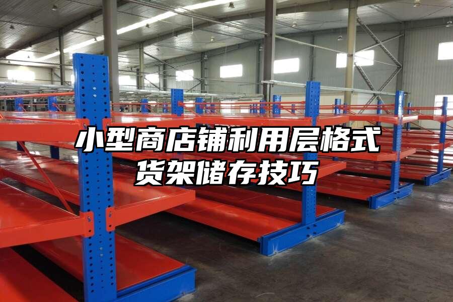 小型商店鋪利用層格式貨架儲存技巧