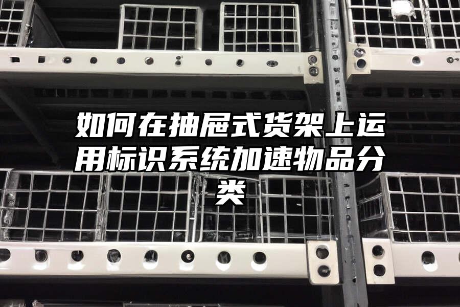 如何在抽屜式貨架上運用標識系統加速物品分類