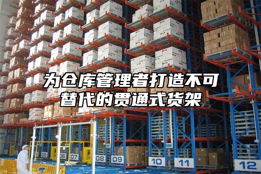 為倉庫管理者打造不可替代的貫通式貨架