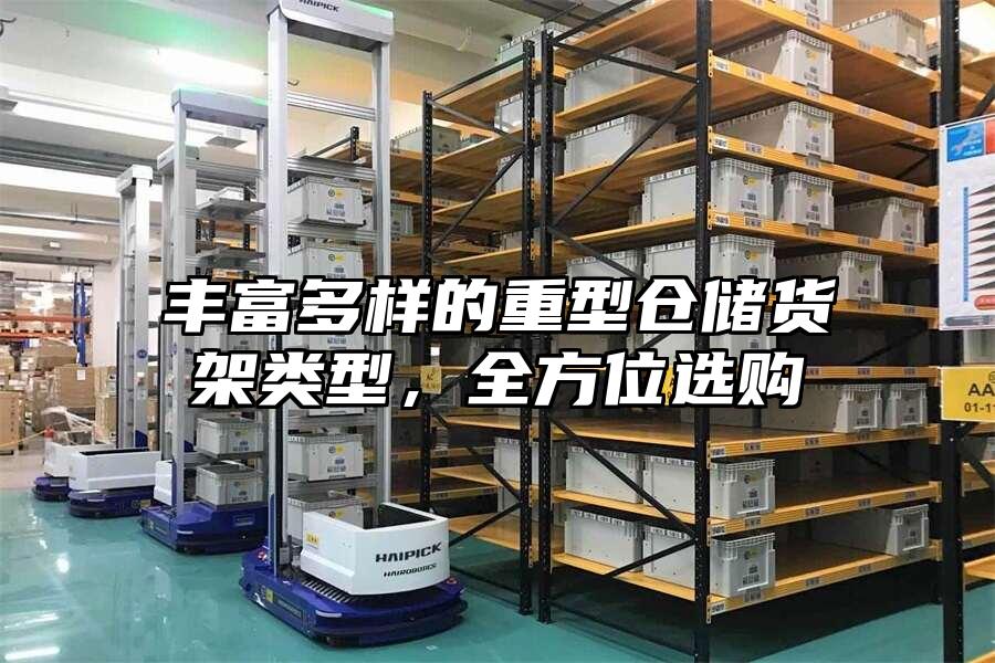 豐富多樣的重型倉儲貨架類型，全方位選購
