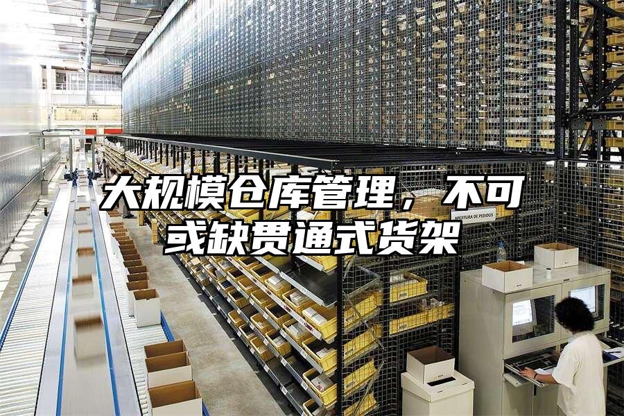 大規模倉庫管理，不可或缺貫通式貨架