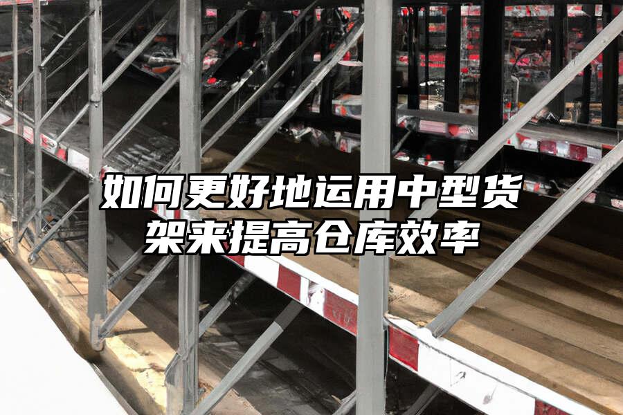 如何更好地運用中型貨架來提高倉庫效率