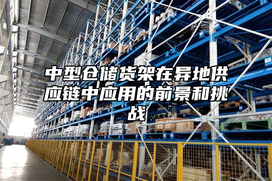 中型倉儲貨架在異地供應鏈中應用的前景和挑戰