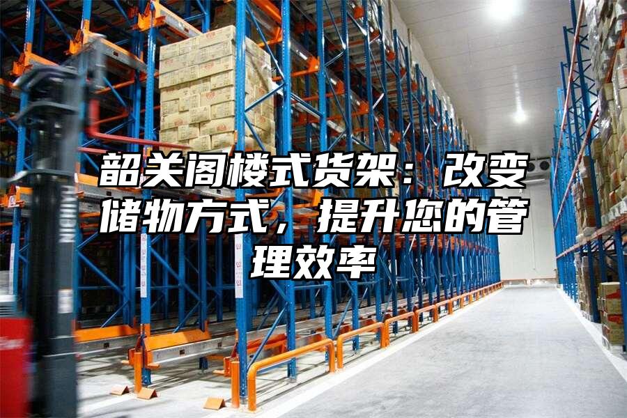 韶關閣樓式貨架：改變儲物方式，提升您的管理效率
