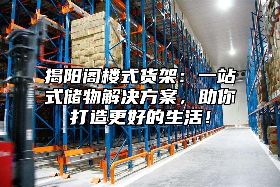 揭陽閣樓式貨架：一站式儲物解決方案，助你打造更好的生活！