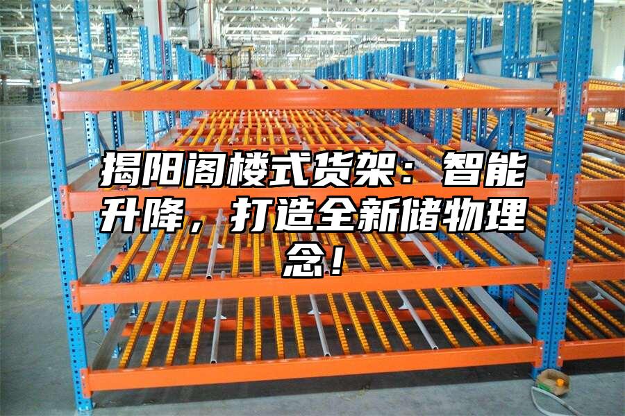 揭陽閣樓式貨架：智能升降，打造全新儲物理念！