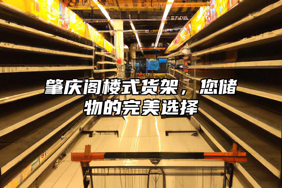 肇慶閣樓式貨架，您儲物的完美選擇