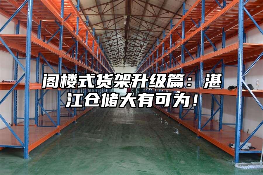 閣樓式貨架升級篇：湛江倉儲大有可為！
