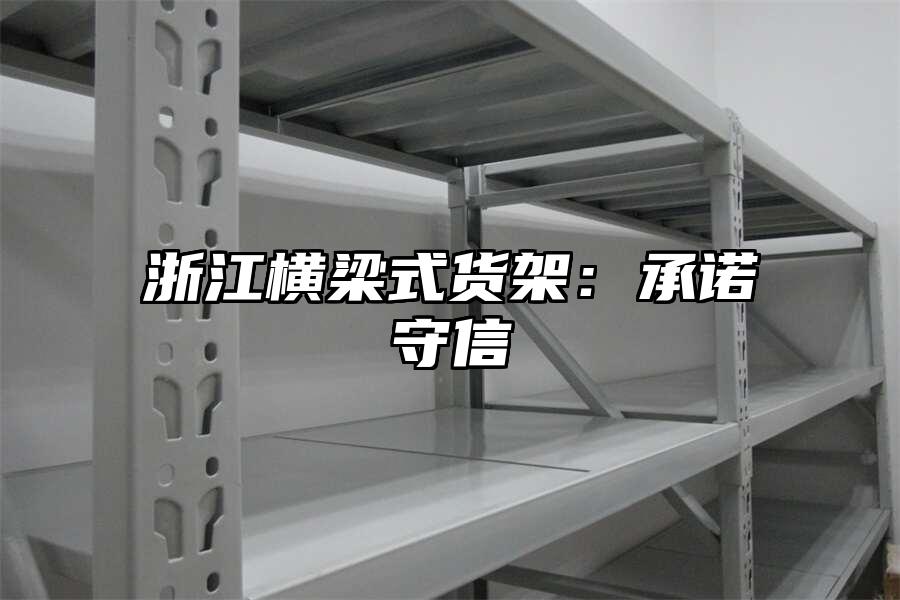 浙江橫梁式貨架：承諾守信