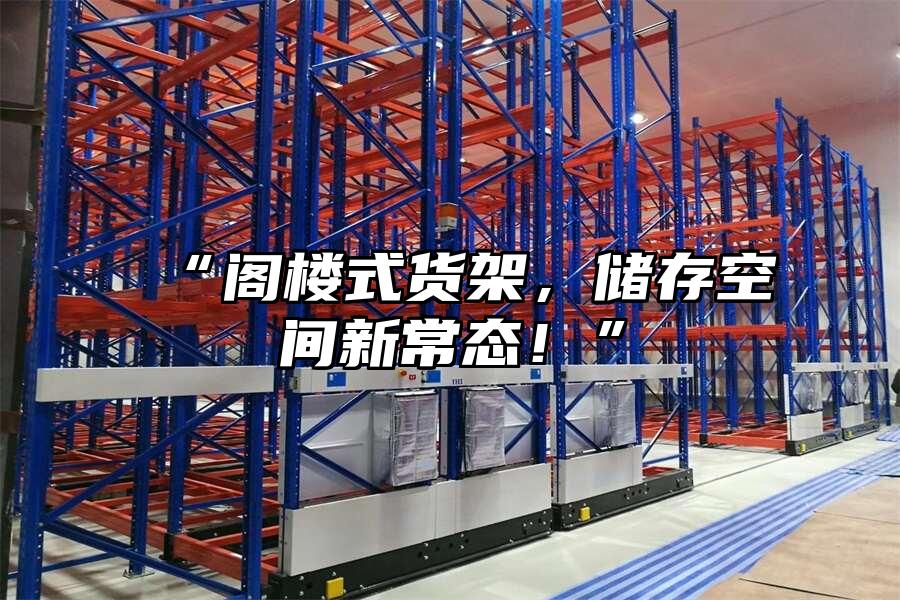 “閣樓式貨架，儲(chǔ)存空間新常態(tài)！”