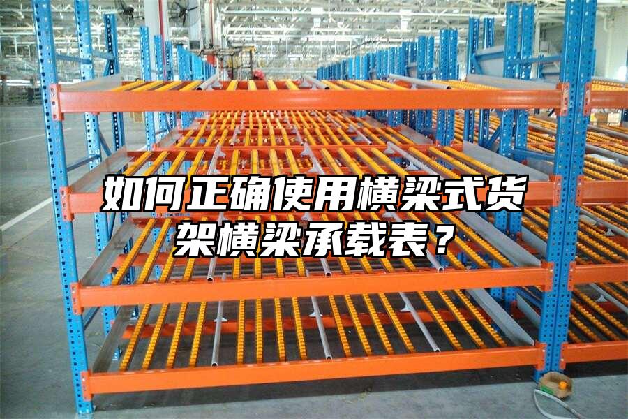 如何正確使用橫梁式貨架橫梁承載表？