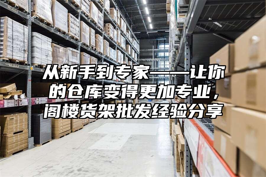 從新手到專家——讓你的倉庫變得更加專業，閣樓貨架批發經驗分享