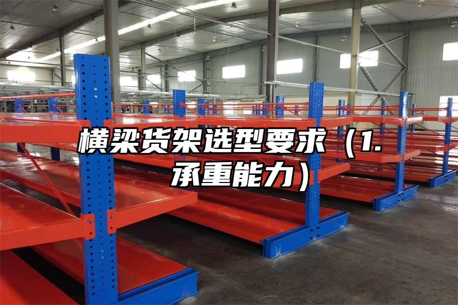 橫梁貨架選型要求（1. 承重能力）