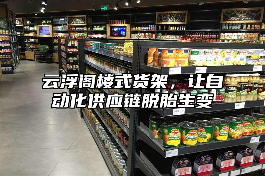 云浮閣樓式貨架，讓自動(dòng)化供應(yīng)鏈脫胎生變